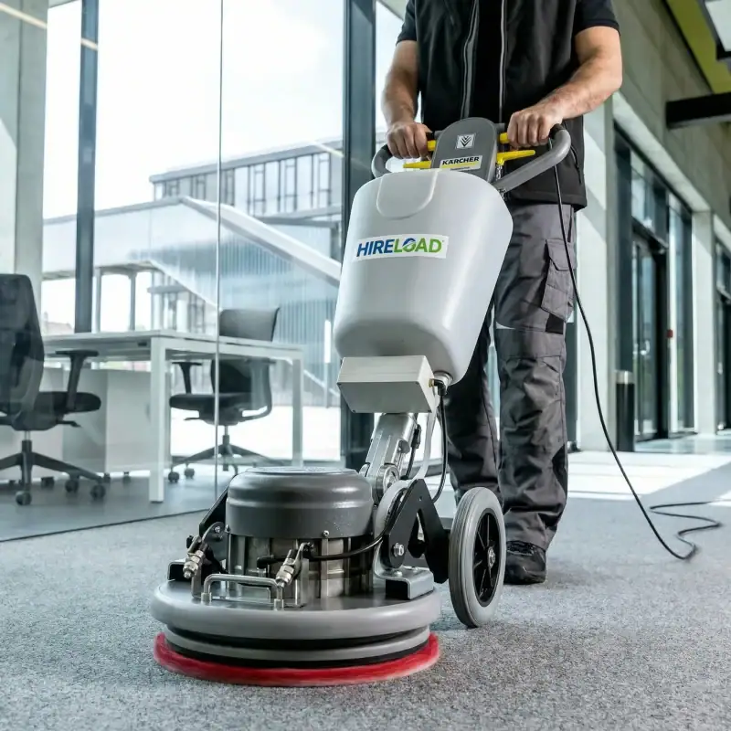 rotary floor scrubber and buffer hire 240v