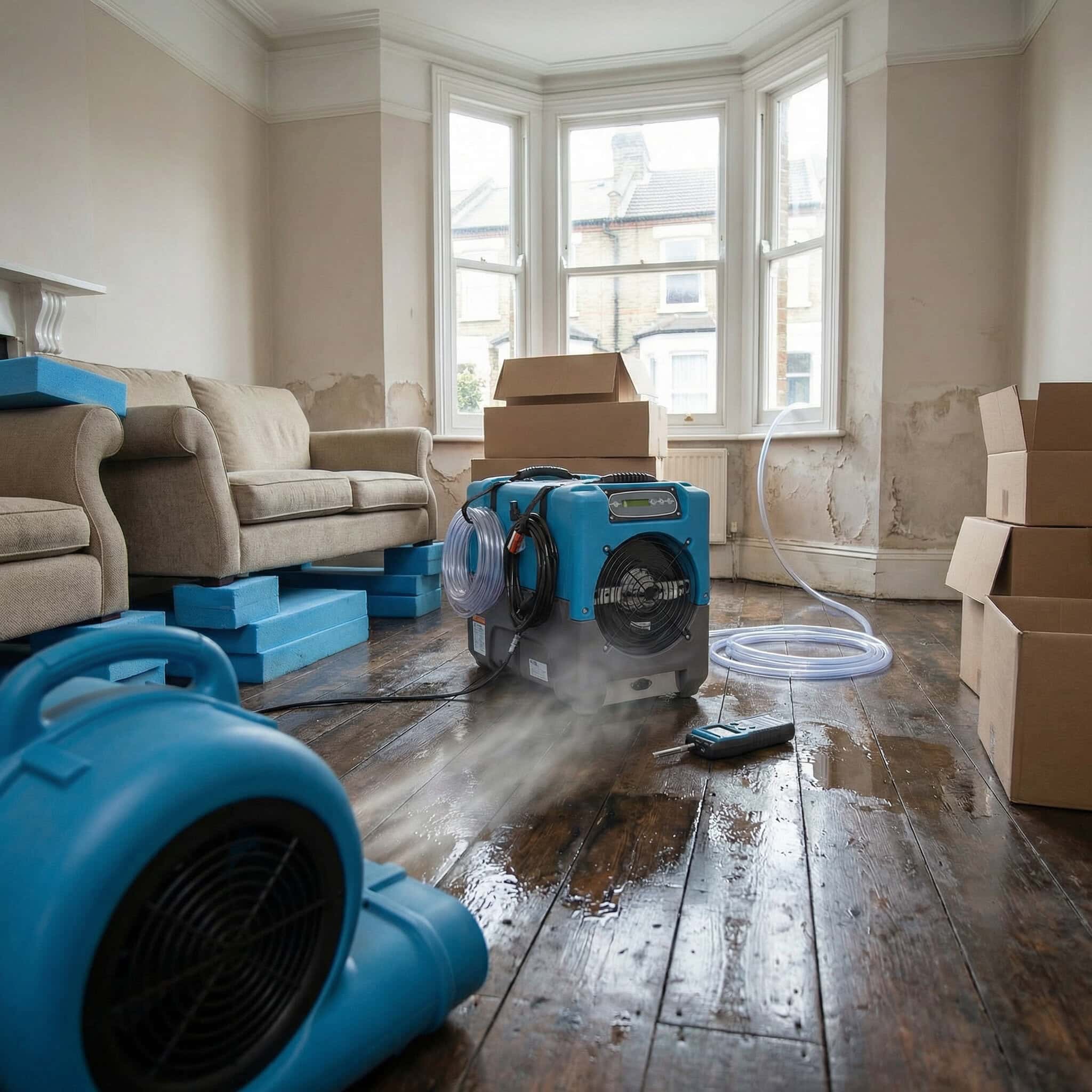 Industrial Dehumidifier Hire London | 230V Low Grain (LGR) Building Dryer (63L) 7 230V industrial low grain dehumidifier hire in London (63L max reference)
