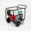 5kVA Generator Hire London | Petrol 110V and 240V Site Generator (Wheel Kit) 9 5kVA petrol site generator hire with Honda engine and 110V 240V outlet panel on wheel kit frame