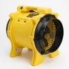 Dri-Eaz Vortex axial fan 110V hire — yellow rotomoulded unit, front view