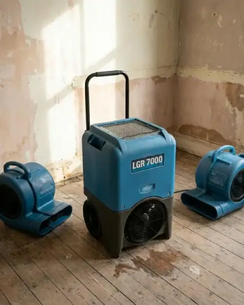 dehumidifier two air movers drying package london 01