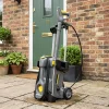 Electric Pressure Washer Hire London | 240V Patio and Driveway Jet Wash 30 Karcher electric pressure washer with lance positioned outside a front door ready for patio cleaning