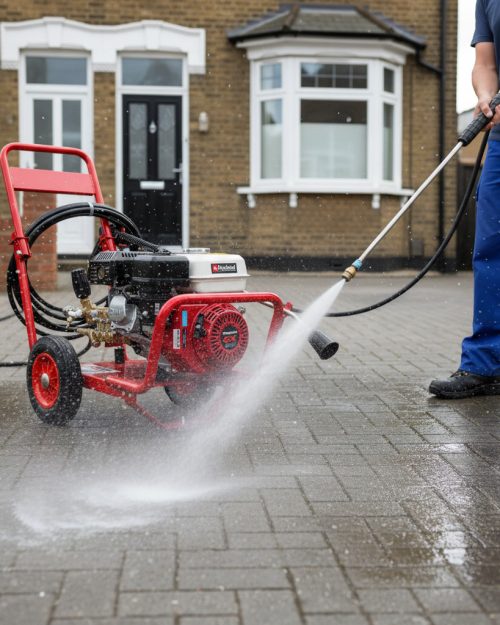 Petrol pressure washer hire London — 2200 PSI high-pressure jet wash