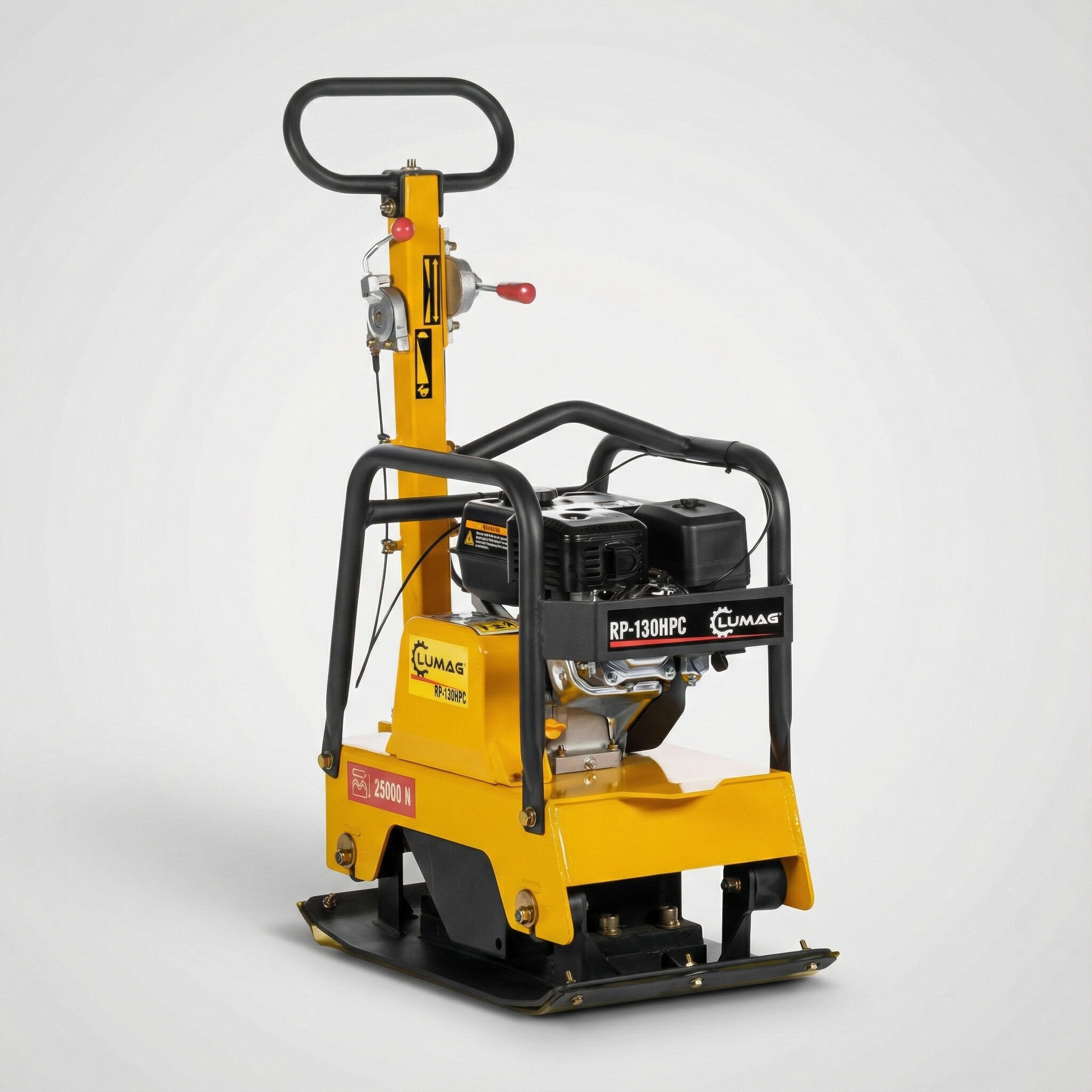 Reversible Plate Compactor Hire London | 18 inch Petrol Wacker Plate (25kN Class) 1 Reversible 18 inch petrol plate compactor Lumag RP130HPC for hire from Hireload - Reversible Plate Compactor Hire London | Robust Reliable Petrol Wacker Plate