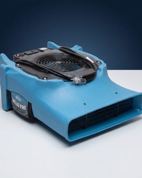 Dri-Eaz VELO low-profile air mover for carpet and floor drying hire
