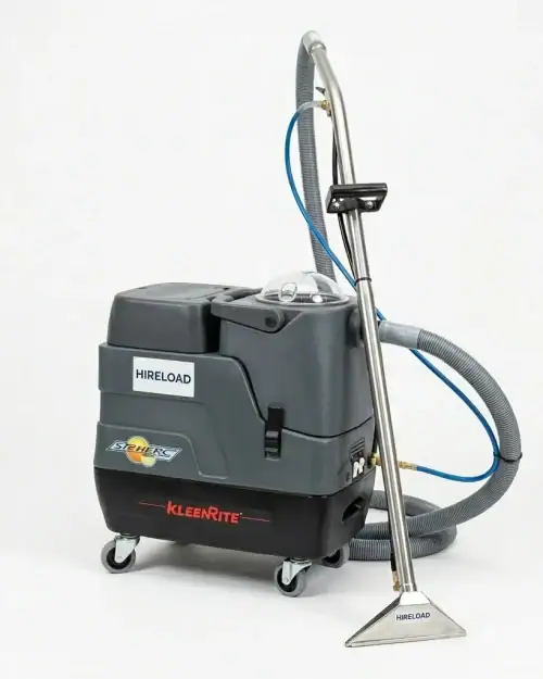 Hot Water Carpet Cleaner Hire London | Professional Carpet & Upholstery Cleaning Machine 23 KleenRite Sphere 240V carpet extractor hire – complete with stainless steel wand and hose kit