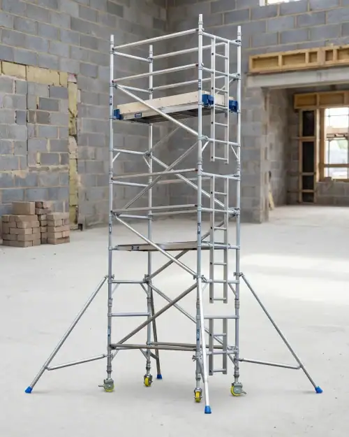 3T Scaffold Tower Hire 14 3T scaffold tower hire inside exposed brick interior works