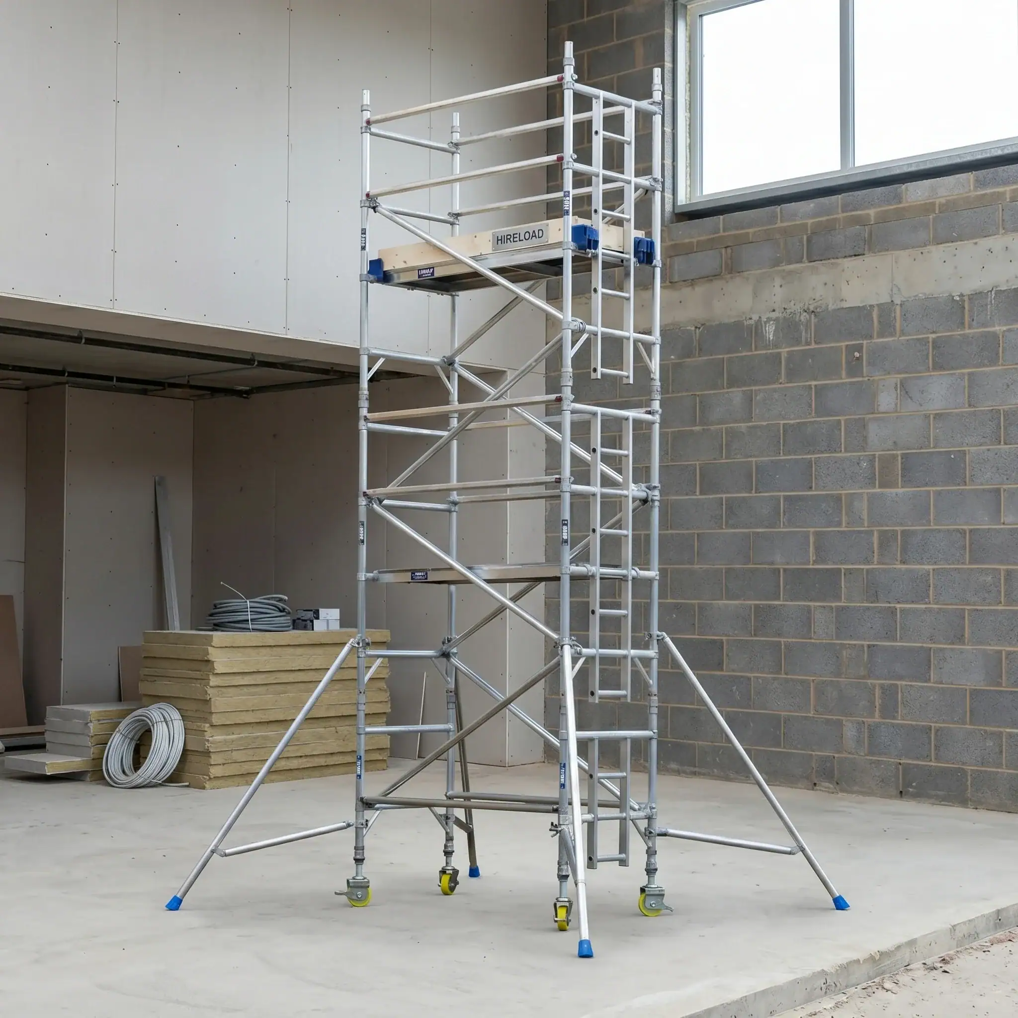 3T Scaffold Tower Hire 7 3T scaffold tower hire in use during active site works in London