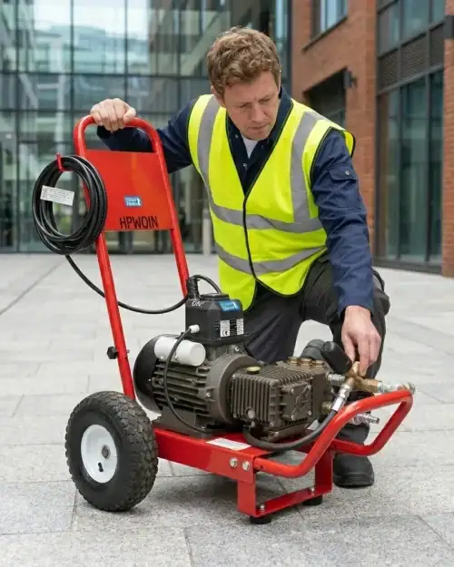 Heavy Duty Pressure Washer Hire London | 240V Cold Water 23 Nailsea heavy duty 240V cold water pressure washer isolated on white background