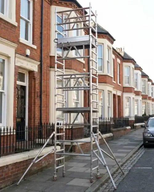 MiTower Scaffold Tower Hire 11 mi tower assembled london terrace