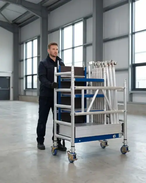 MiTower Scaffold Tower Hire 13 mi tower compact clean warehouse