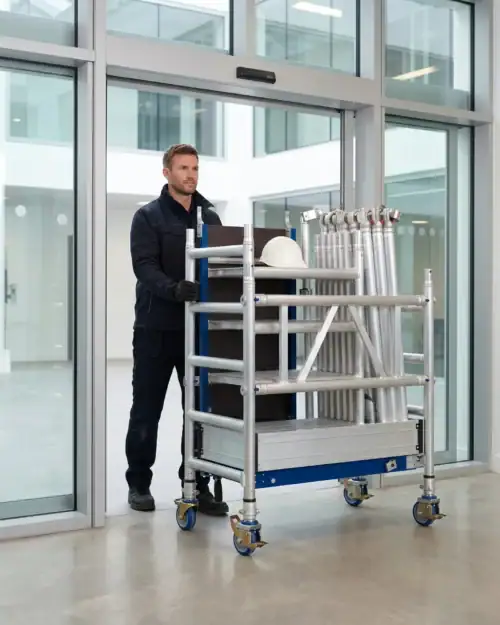 MiTower Scaffold Tower Hire 14 mi tower compact glass office door