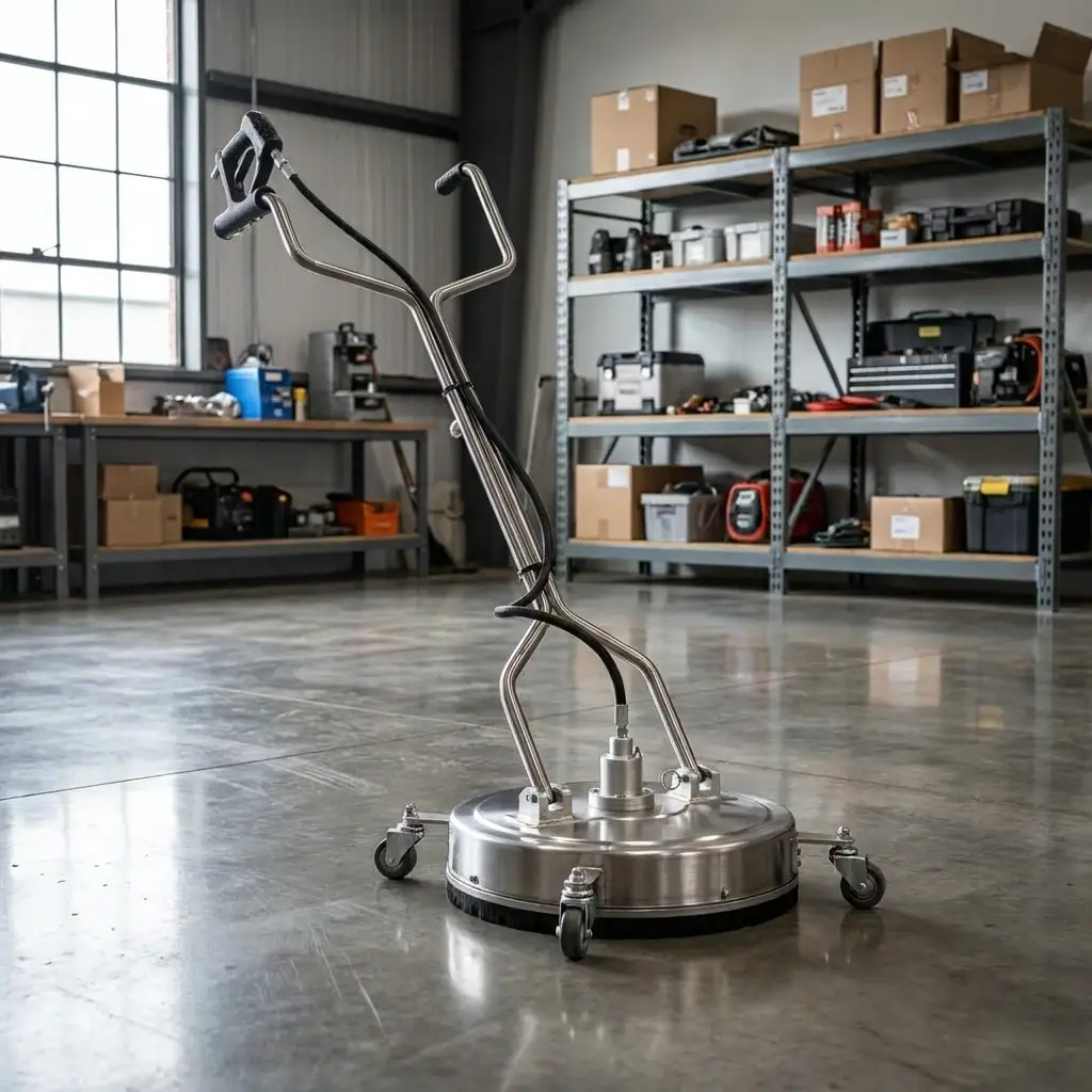 Pressure Washer Surface Cleaner Hire London | Patio & Driveway Cleaning 4 Pressure washer surface cleaner attachment warehouse stock view for equipment hire London