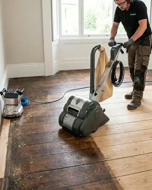 Floor Sander & Edger Hire Pack London | Whole Floor Sanding Kit 13 hireload drum and edge floor sander 09